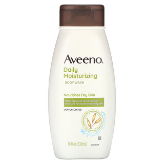 Aveeno, 活性自然成分，日常保濕沐浴乳，18 液量盎司（532 毫升）