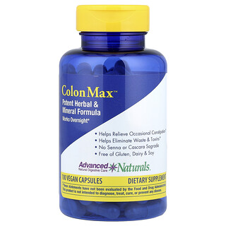 Advanced Naturals, ColonMax™，優效草本和礦物質配方，100 粒全素膠囊