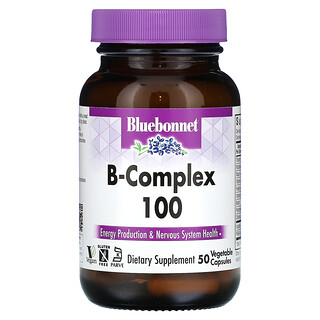 Bluebonnet Nutrition, B-複合物 100，50 粒素食膠囊