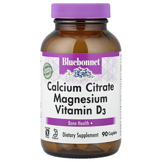 Bluebonnet Nutrition, 檸檬酸鈣鎂維生素 D3，90 囊片