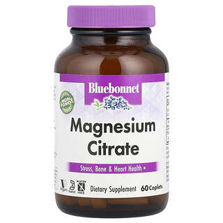 Bluebonnet Nutrition, 檸檬酸鎂，60 囊片（每囊片 200 毫克）