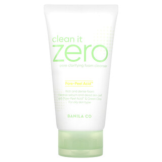 Banila Co, Clean It Zero，毛孔清潔泡沫潔面乳，5.07 液量盎司（150 毫升）