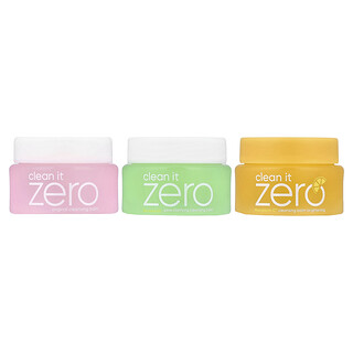 芭妮蘭, Best of Balms Trio，Clean it Zero 卸妝膏，3 包，0.84 液量盎司（25 毫升）