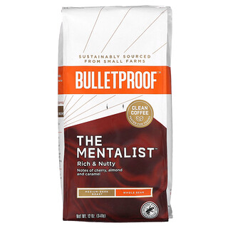BulletProof, 咖啡，The Mentalist，全豆，中度-深度烘焙，12 盎司（340 克）