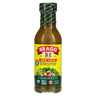 Bragg, 有機調味汁和滷汁，含蘋果醋和調味汁，12 液量盎司（354 毫升）