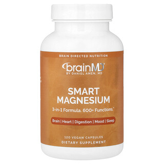 BrainMD, Smart Magnesium，120 粒全素膠囊（每粒膠囊 150 毫克）