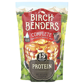Birch Benders, 多面煎餅和鬆餅粉，蛋白質，16 盎司（454 克）