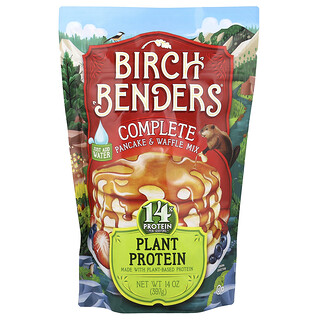 Birch Benders, 煎餅和鬆餅粉，植物蛋白質，14 盎司（397 克）