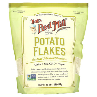 Bob's Red Mill, 馬鈴薯片，即溶馬鈴薯泥，16 盎司（454 克）