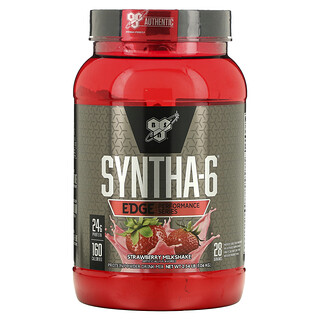 BSN, Syntha-6 Edge，蛋白質粉飲品混合，草莓奶昔味，2.34 磅（1.06 千克）