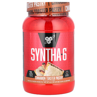 BSN, Syntha-6，蛋白質粉混合飲品，肉桂土司糕點，2.91 磅（1.32 千克）