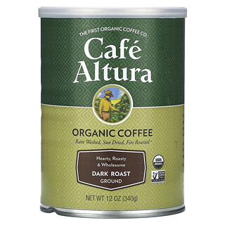 Cafe Altura, 有機咖啡，研磨，深度烘焙，12 盎司（340 克）