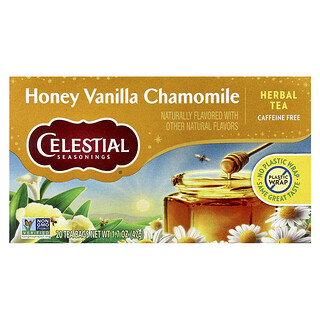Celestial Seasonings, 草本茶，蜂蜜香草洋甘菊，無咖啡萃取，20 茶包，1.7 盎司（47 克）