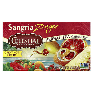 Celestial Seasonings, 草本茶，桑格利亞汽酒，無咖啡萃取，20 茶包，1.5 盎司（42 克）