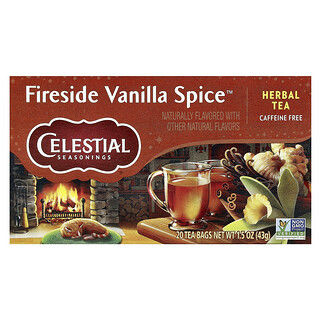 Celestial Seasonings, 草本茶，Fireside 香草香辛料，無咖啡萃取，20 茶包，1.5 盎司（43 克）
