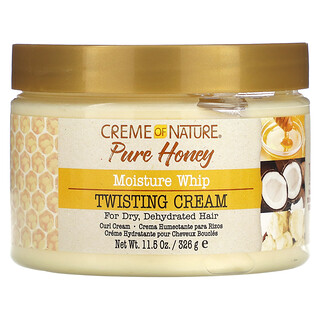 Creme Of Nature, 全蜂蜜系列，補水保濕，扭結頭髮護理霜，11.5 盎司（326 克）