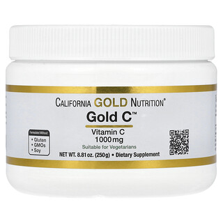 California Gold Nutrition, 黃金維生素 C 粉、維生素 C，1000 毫克，8.81 盎司（250 克）