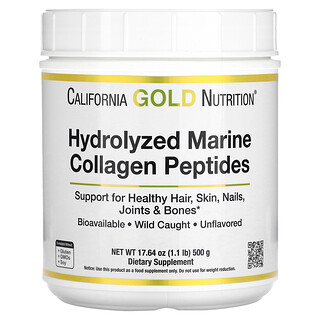 California Gold Nutrition, 水解海洋膠原蛋白多肽，天然原味，17.64 盎司（500 克）