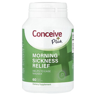 Conceive Plus, 晨吐緩解，60 粒全素膠囊（每粒膠囊 500 毫克）