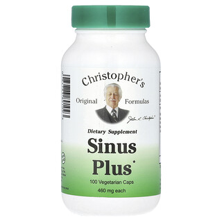 Christopher's Original Formulas, Sinus Plus，100 粒素食膠囊