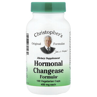 Christopher's Original Formulas, 荷爾蒙改變酶配方，100 粒素食膠囊