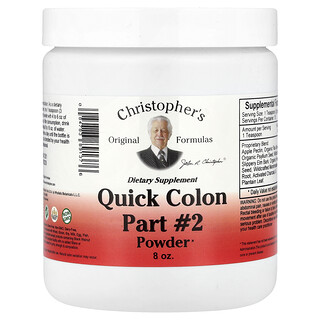Christopher's Original Formulas, Quick Colon Part #2 粉，8 盎司