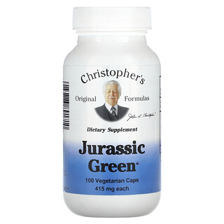 Christopher's Original Formulas, 侏羅紀綠色植物，415 毫克，100 粒素食膠囊
