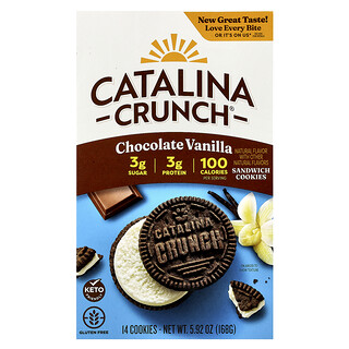 Catalina Crunch, 三明治曲奇，巧克力香草味，14 塊，每塊 5.9 盎司（168 克）