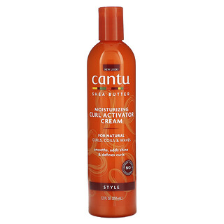 Cantu, 天然秀髮用乳木果油，卷髮保溼啟動霜，12 液量盎司（355 毫升）
