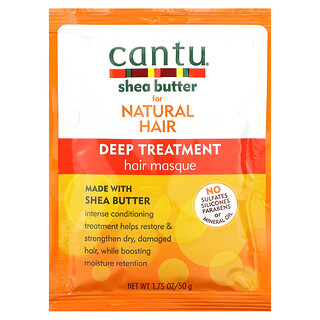 Cantu, 天然秀髮用乳木果油，深層護理髮膜，1.75 盎司（50 克）