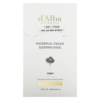 d'Alba, 全水全素睡眠幫助包，12 包，每包 0.13 液量盎司（4 毫升）