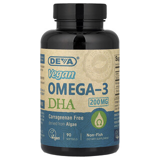 Deva, 全素 Omega-3 DHA，90 粒軟膠囊