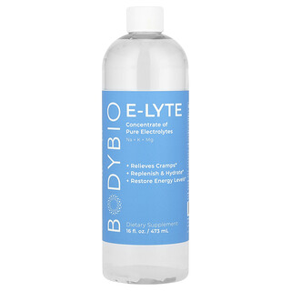 BodyBio, E-Lyte，16 盎司（473 毫升）