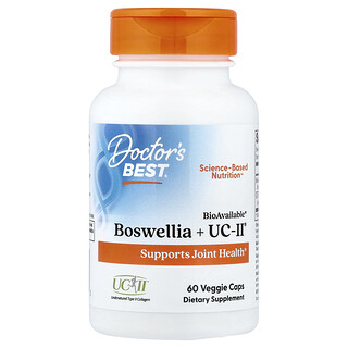 Doctor's Best, 含 UC II 的乳香，60 粒素食膠囊