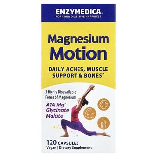 Enzymedica, Magnesium Motion，120 粒膠囊（每粒膠囊 40 毫克）