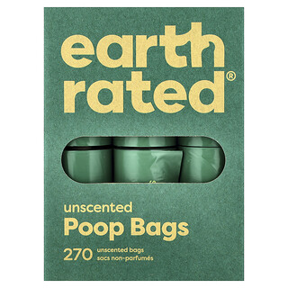 Earth Rated, 狗糞收集袋，無香型，270 個