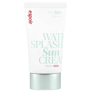 Espoir, Water Splash 抗曬霜，新鮮積雪草，SPF50+PA+++，60 毫升