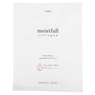 ETUDE, 膠原蛋白美容保濕面膜，1 片，0.84 液量盎司（25 毫升）