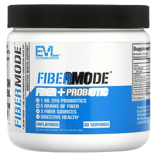 EVLution Nutrition, FiberMode，纖維 + 益生菌，原味，6.98 盎司（198 克）