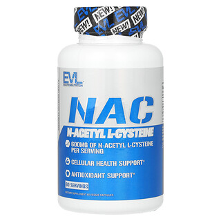EVLution Nutrition, NAC，600 毫克，60 粒素食膠囊