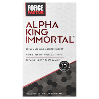 Force Factor, α King Immortal®，180 粒膠囊
