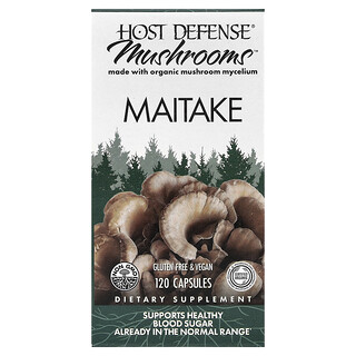 Host Defense, 蘑菇™，舞茸，120 粒膠囊（每粒膠囊 0.5 克）
