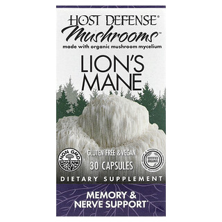 Host Defense, 蘑菇™，猴頭菇，30 粒膠囊（每粒膠囊 0.5 克）