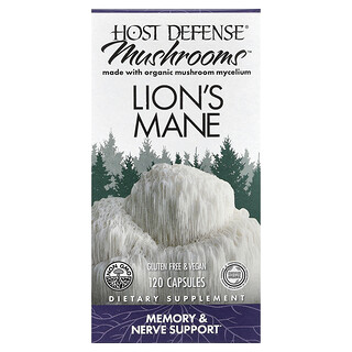 Host Defense, 蘑菇™，猴頭菇，120 粒膠囊（每粒膠囊 0.5 克）