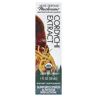 Host Defense, Mushrooms™，Cordychi® 提取物，1 液量盎司（30 毫升）