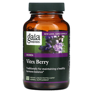 Gaia Herbs, 聖潔莓女士用，120 粒素食液體植物膠囊