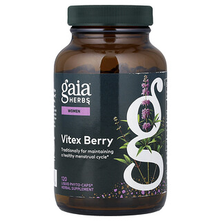 Gaia Herbs, 女性，聖潔莓，120 粒全素液體 Phyto-Caps® 膠囊
