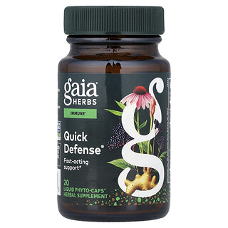 Gaia Herbs, 快速防禦®，20 粒全素液體 Phyto-Caps® 膠囊