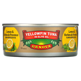 Genova, 橄欖油浸黃鰭金槍魚，檸檬普羅旺斯香草味，5 盎司（142 克）