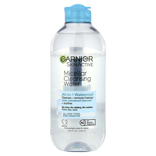 Garnier, SkinActive，膠束清潔水，適合各種膚質（甚至敏感肌膚），13.5 液量盎司（400 毫升）